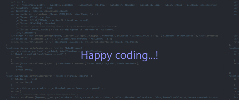 Happy coding 